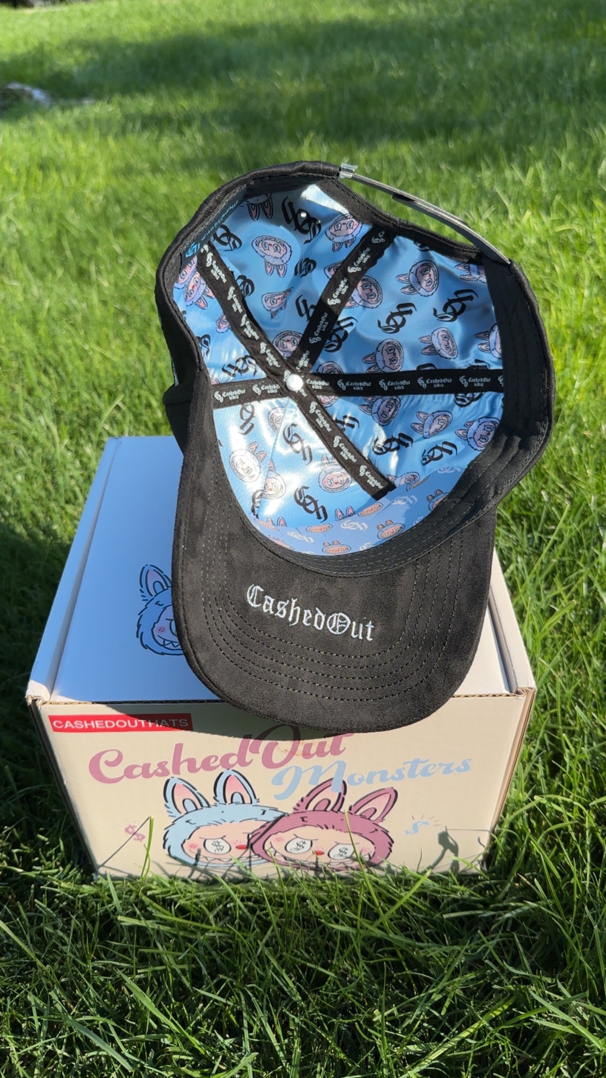 Cashed out Hats- BLUE CASH MONSTER