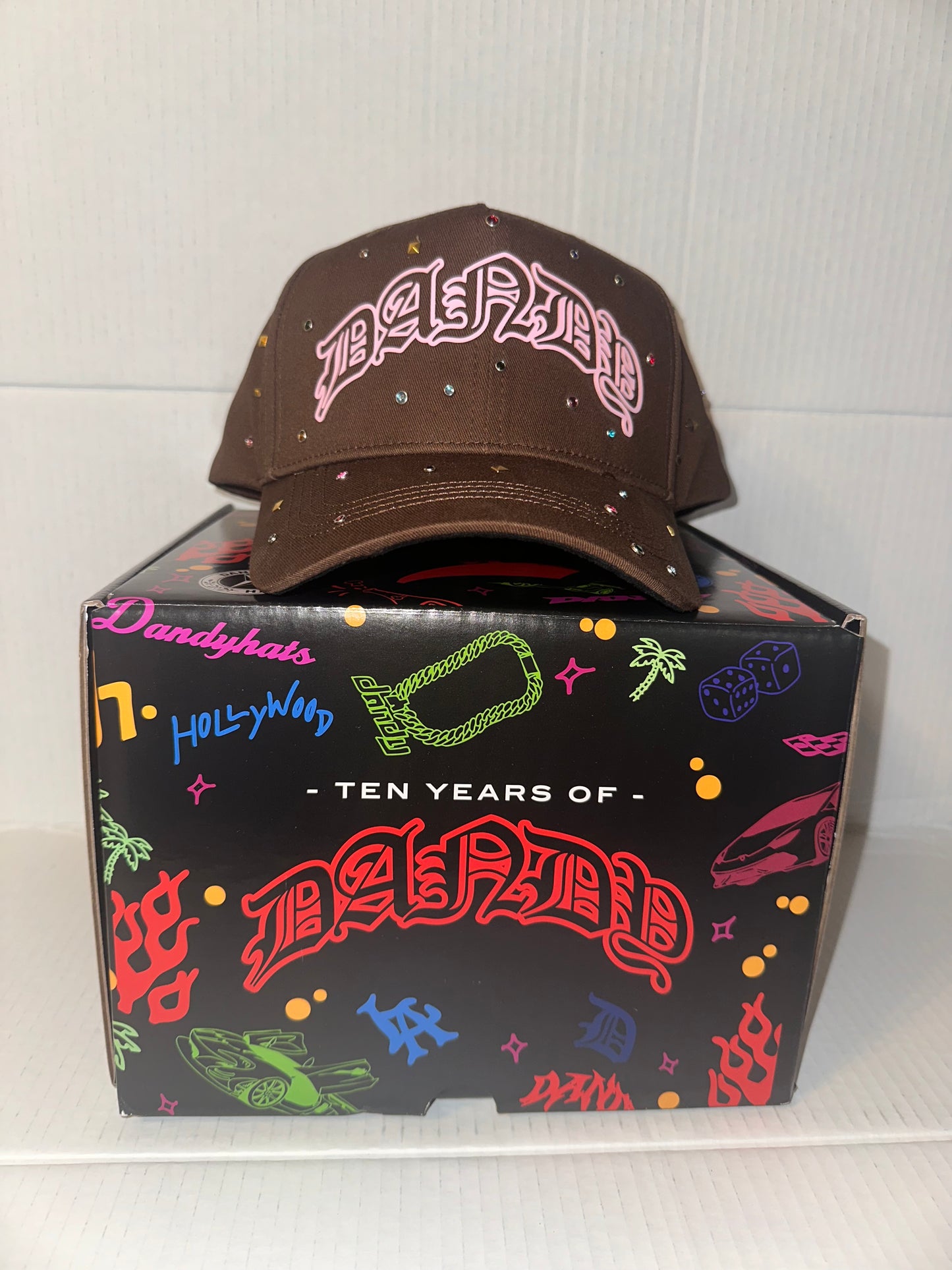 Dandy hats- 10th anniversary brown hat.