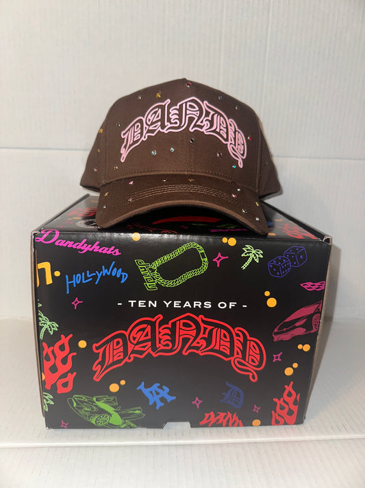 Dandy hats- 10th anniversary brown hat.